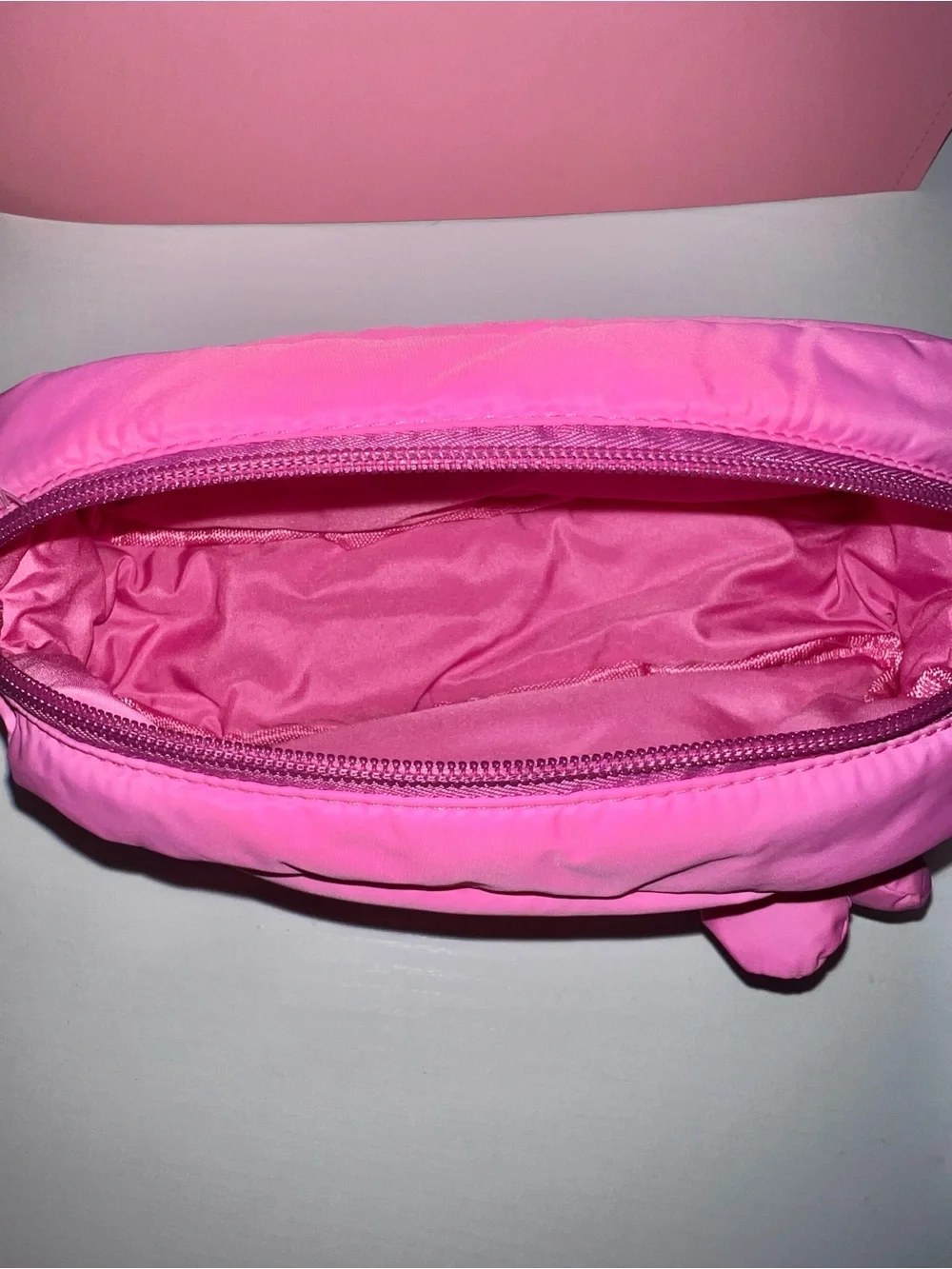 Pink Puffer pencil/ Cosmetic Bag